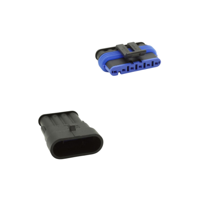 Rechthoekige automotive connector